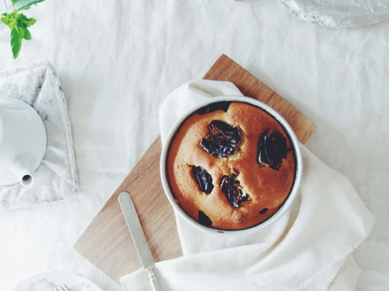 Moist Yogurt Date Cake with Cardamom and Lemon Zest