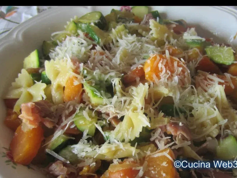 Farfalle with Zucchini, Speck and Butternut Squash