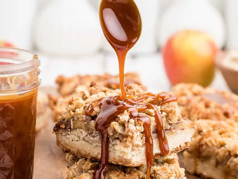Apple Pie Bars with Oat Streusel Topping