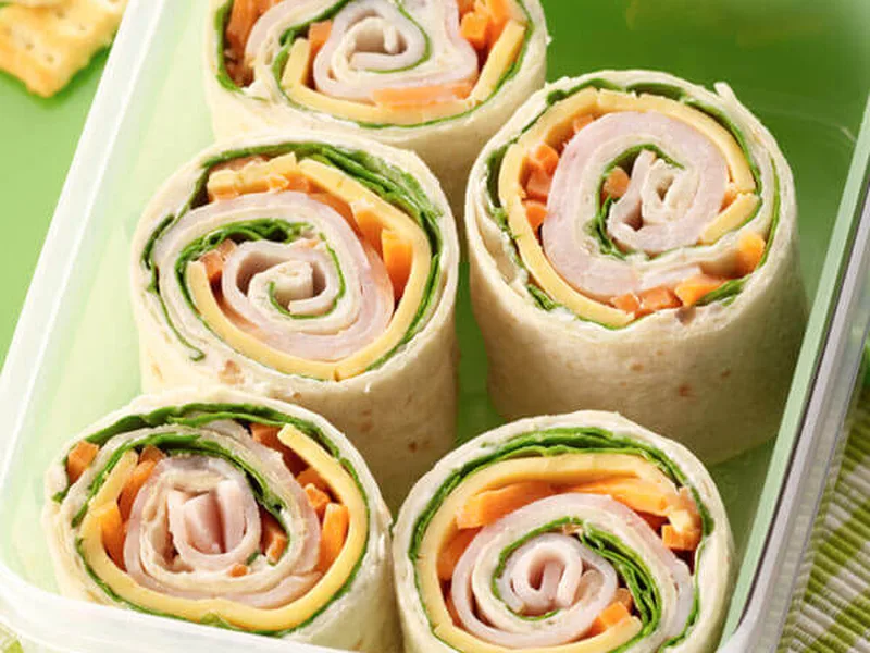 Honey Turkey & Cheese Pinwheels