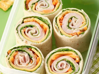 Honey Turkey & Cheese Pinwheels