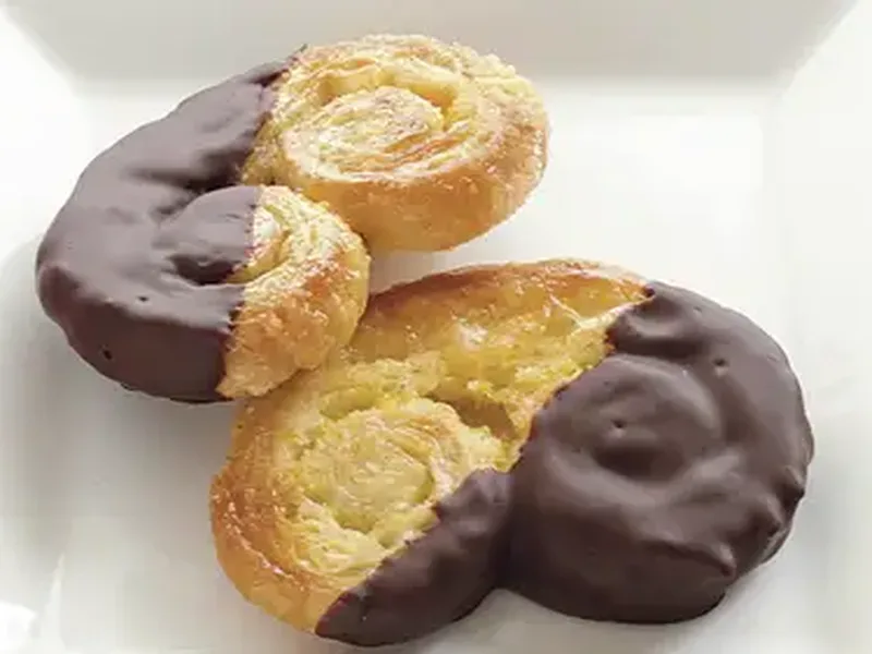 Chocolate-Orange Palmiers with Caramelized Sugar