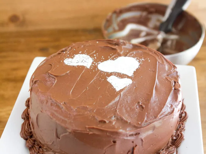 Chocolate Beet Cake with Milk Chocolate Ganache