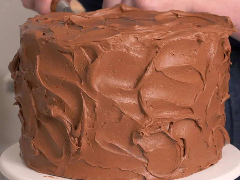 Caramel Brown Sugar Layer Cake with Chocolate Crunch