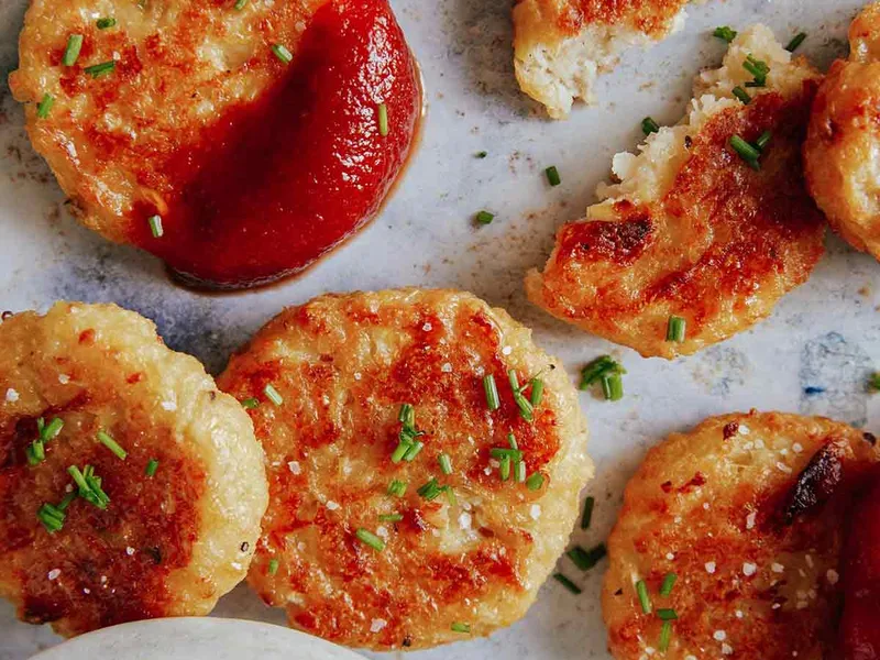 Crispy Baked Cauliflower Tots with Cheddar and Panko