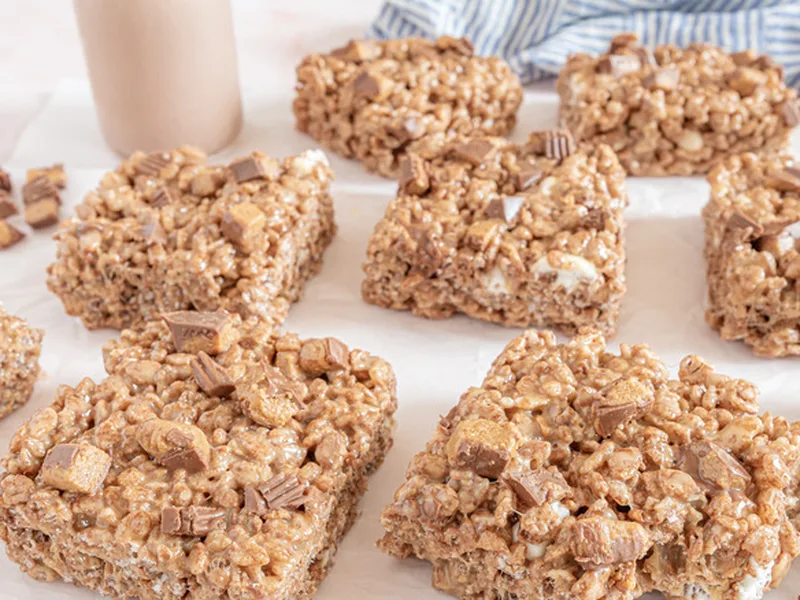 Reese's Cocoa Krispies Treats with Peanut Butter