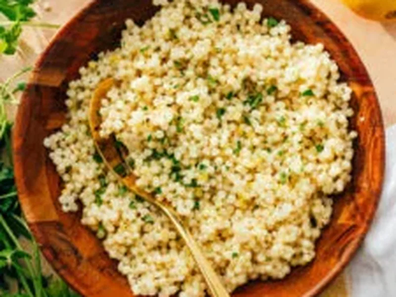Simple Israeli Pearl Couscous with Lemon and Herbs