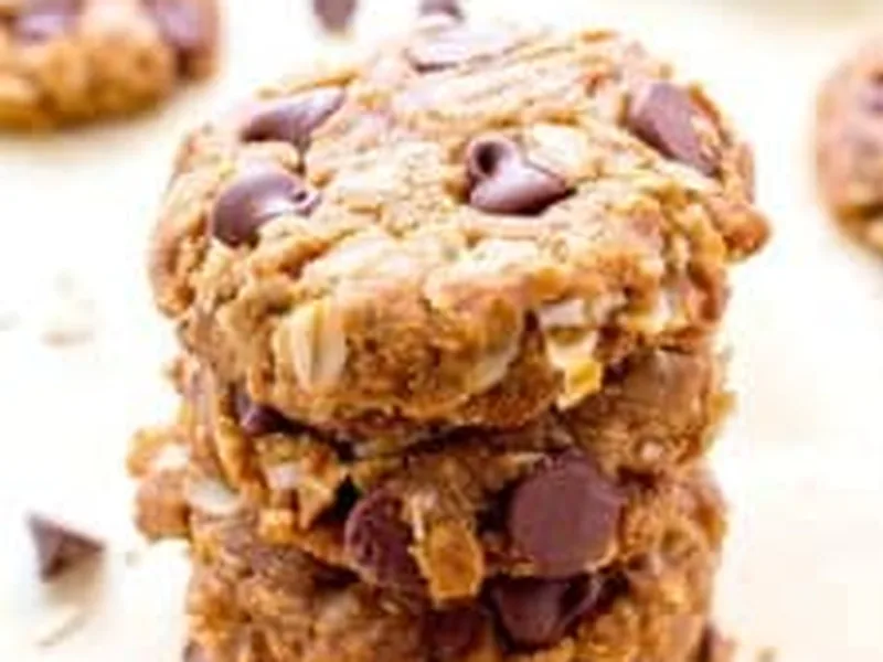 Vegan Peanut Butter Chocolate Chip Oat Cookies