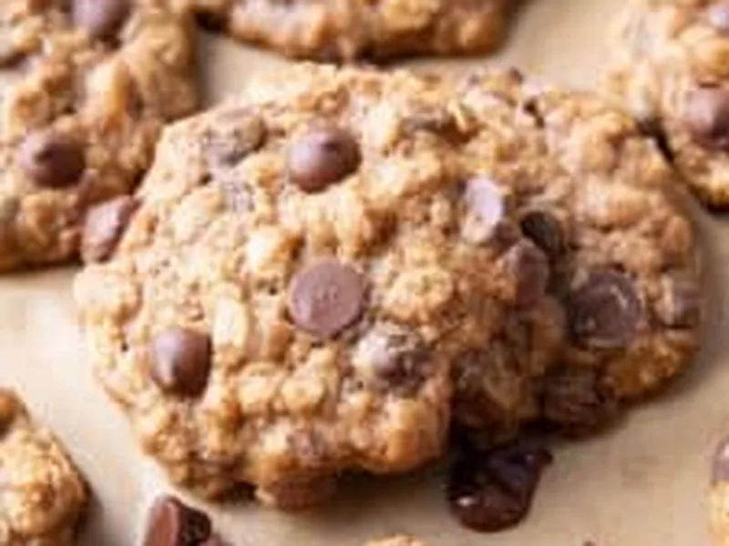Healthy Oatmeal Chocolate Chip Cookies with Coconut Oil