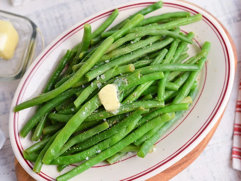 Steamed Green Beans with Sherry and Butter