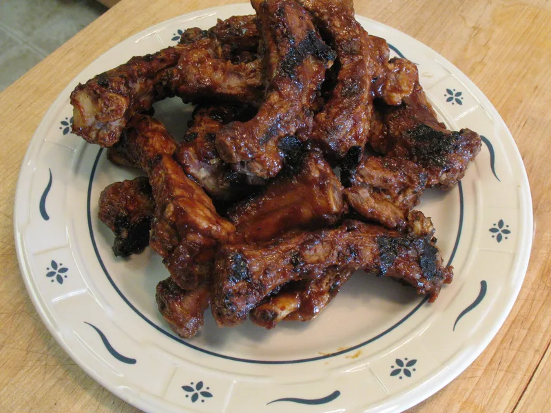 Boiled and Grilled Baby Back Ribs with BBQ Sauce