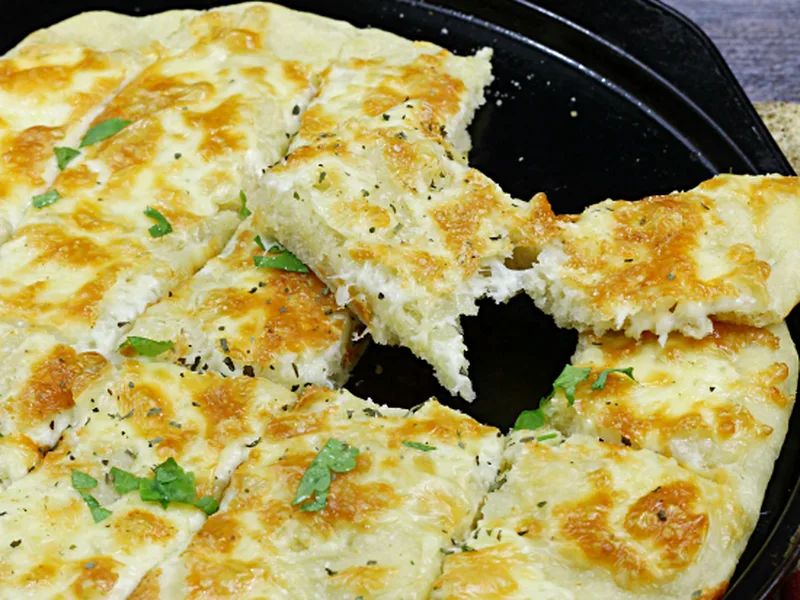 Cheesy Breadsticks from Pizza Dough