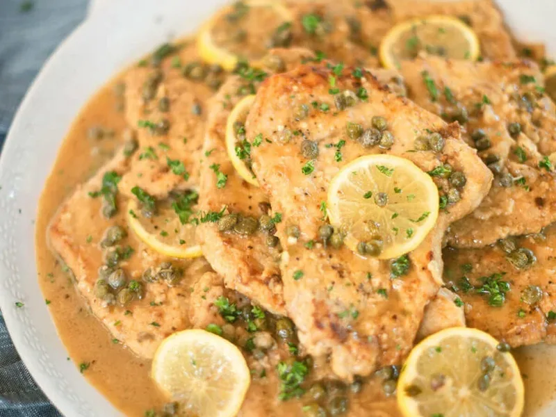 Pan-Seared Pork Piccata with Lemon Caper Sauce