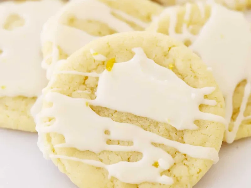 Glazed Lemon Cookies with Fresh Zest and Sweet Glaze
