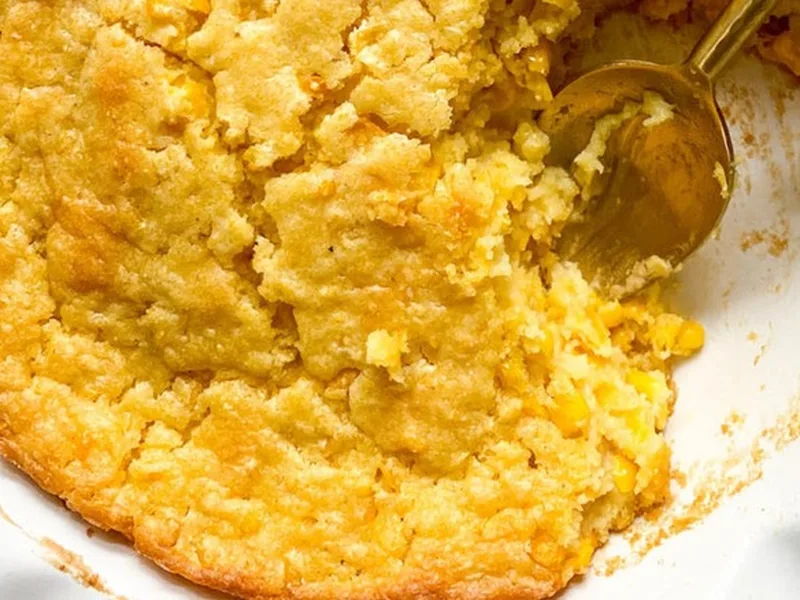 Creamy Corn Casserole with Cornbread Mix