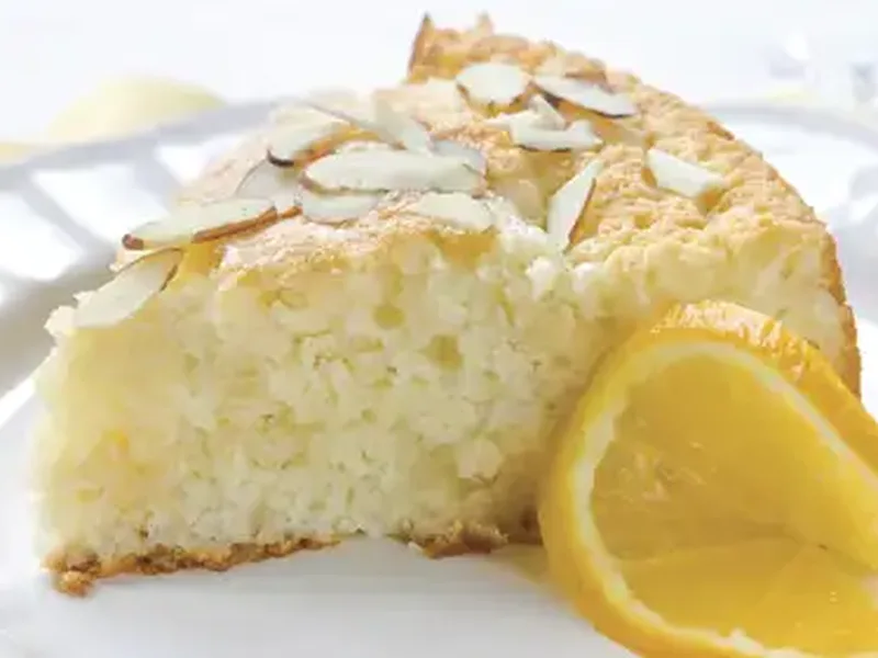 Orange Almond Coffee Cake with Cream Cheese Swirl