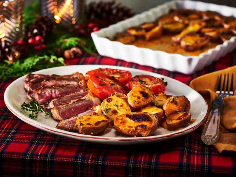 Cheesy Baked Little Potatoes with Thyme