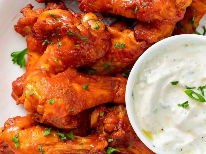 Crispy Air Fryer Buffalo Chicken Wings