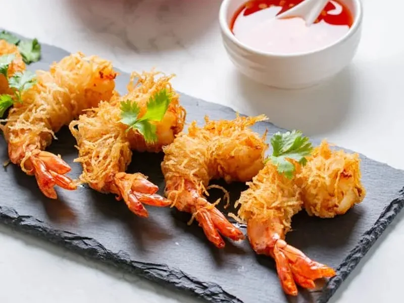 Crispy Vermicelli-Wrapped Fried Shrimp