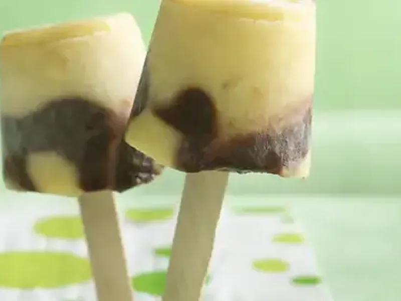 Fudgy Chocolate-Banana Instant Pudding Pops