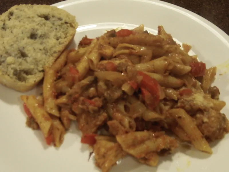 Spicy Cajun Chicken Pasta Bake with Creamy Chipotle Sauce