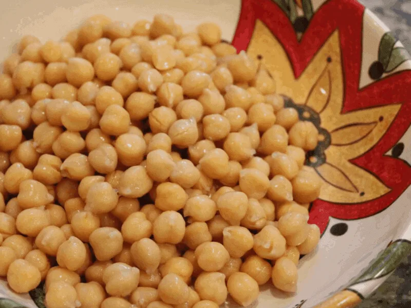 Air Fryer Honey Cinnamon Roasted Chickpeas - Sweet Crunchy Snack