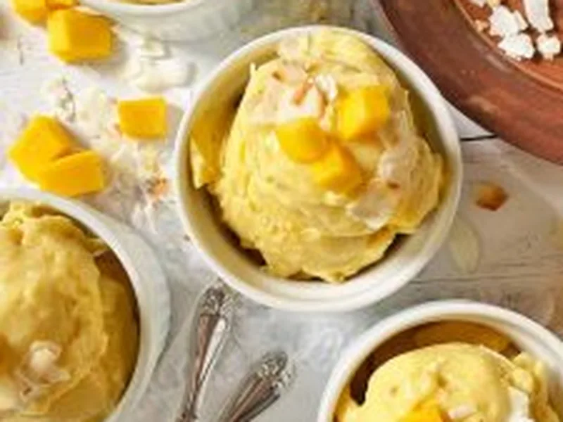 No-Churn Paleo Mango Ice Cream