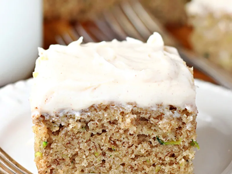 Zucchini Banana Spice Cake with Cream Cheese Frosting