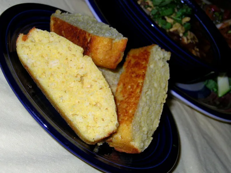 Crispy Cornmeal Toaster Cakes with Bisquick