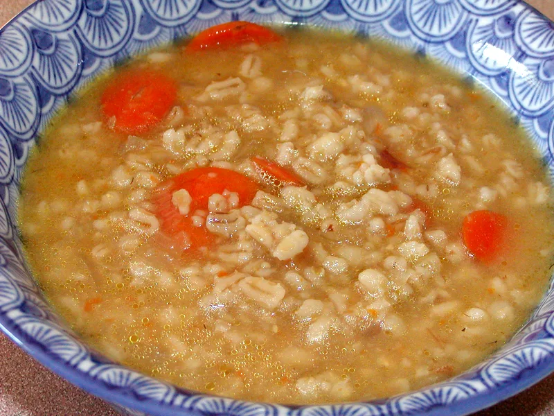 Cream of Barley and Dill Soup