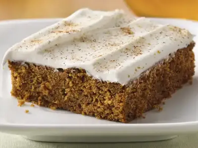 Frosted Cinnamon-Ginger Bars with Molasses and Spices