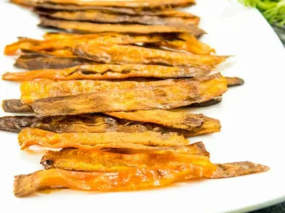 Baked Crispy Carrot Bacon, Vegan & Gluten Free