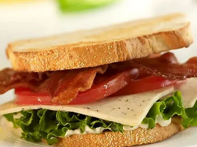 Cooper Black Pepper Cheese BLT Sandwich