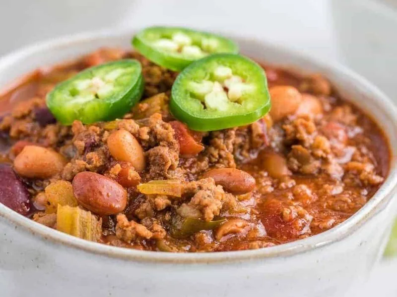 Instant Pot Wendy's Style Beef Chili with Kidney and Pinto Beans