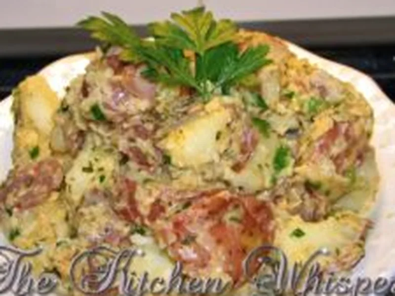 Smoky Parmesan Parslied Potatoes with Red Skin