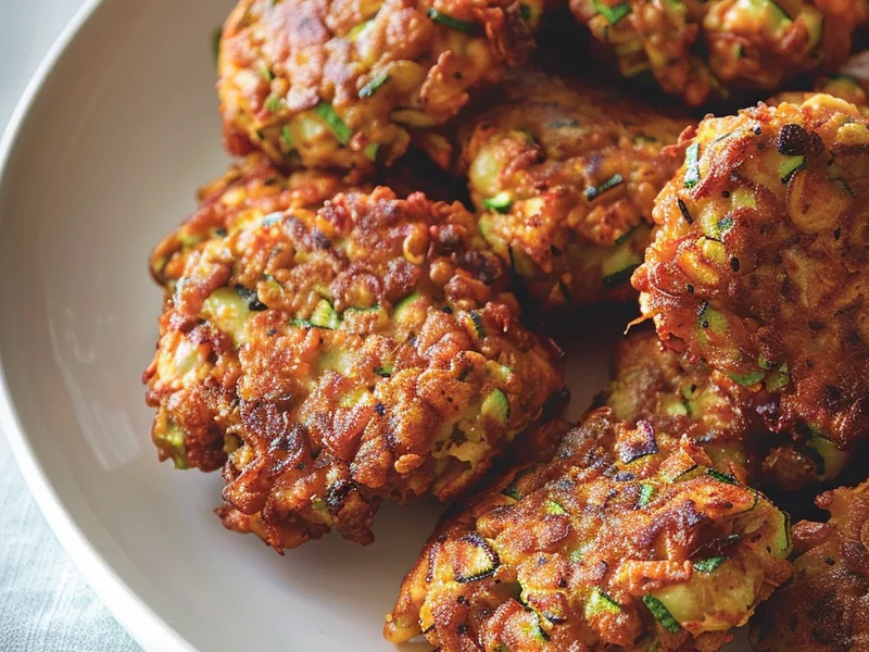 Pan-Fried Chicken Zucchini Fritters