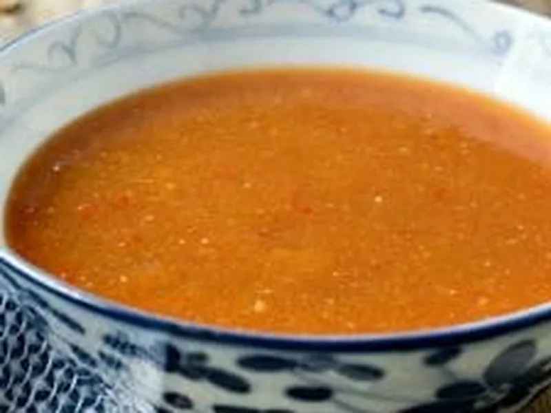 Homemade Sweet Chili Dipping Sauce with Fresh Ginger