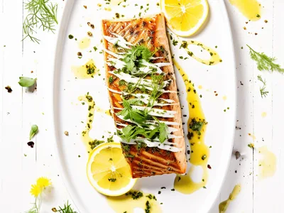 Keto Grilled Salmon with Herb Butter