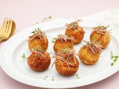 Savory Danish Æbleskiver with Duck