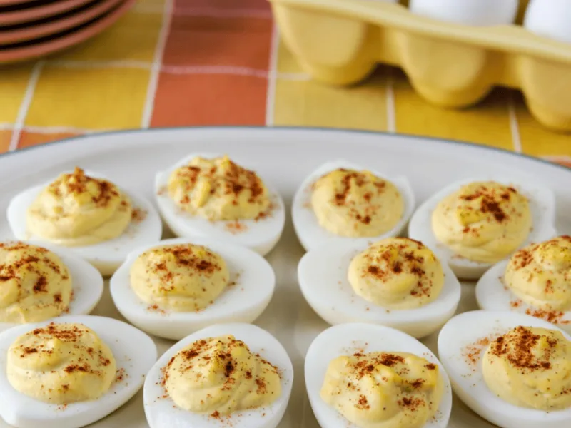 Classic Deviled Eggs Without Mustard Recipe