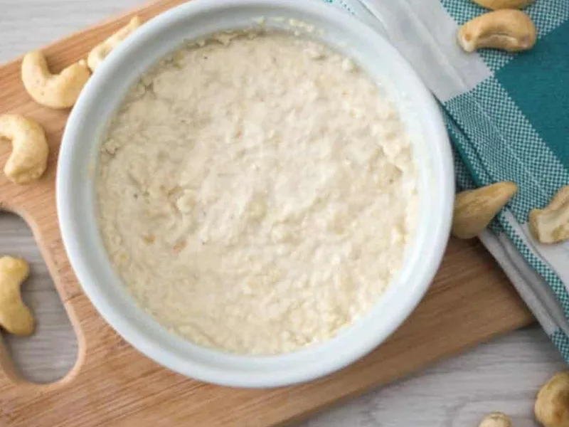 Blended Cashew Vegan Cream Cheese, Tangy Lemon