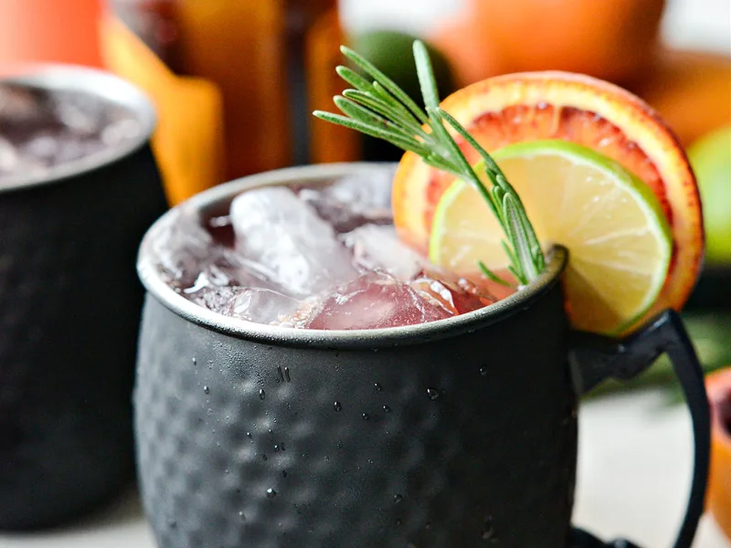 Blood Orange Moscow Mule Cocktail Recipe