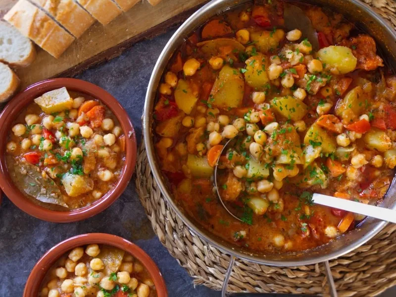 Spanish Chickpea and Potato Stew with Smoked Paprika