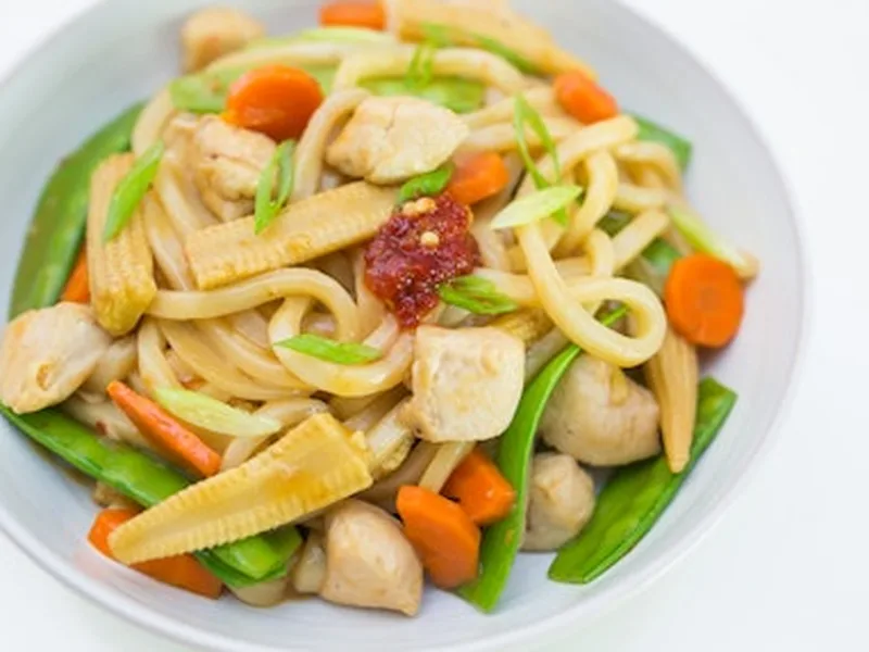 Kung Pao Noodles with Chicken - Spicy Stir-Fried Noodles