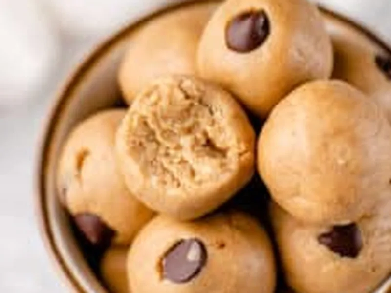 No-Bake Vegan Cookie Dough Bites with Oat Flour