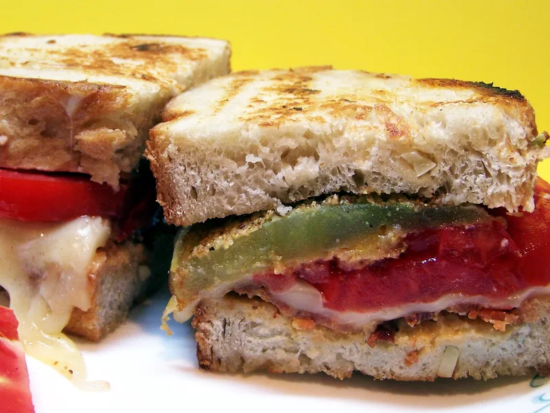 Crispy Fried Green Tomato BLT with Chipotle Mayo