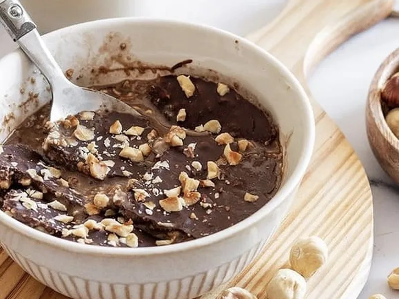 Overnight Oats with Chia, Cocoa and Chocolate