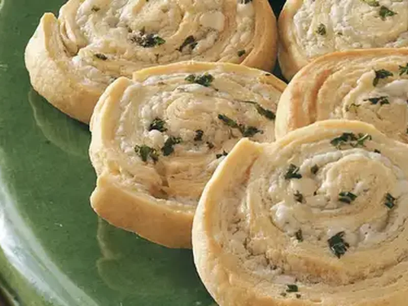 Three-Cheese Crescent Pinwheels with Blue Cheese and Monterey Jack