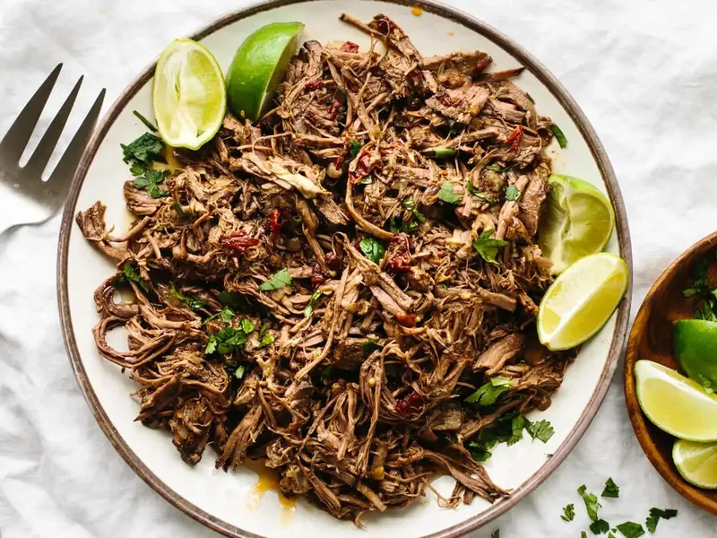 Slow Cooker Beef Chuck Barbacoa with Chipotle and Lime