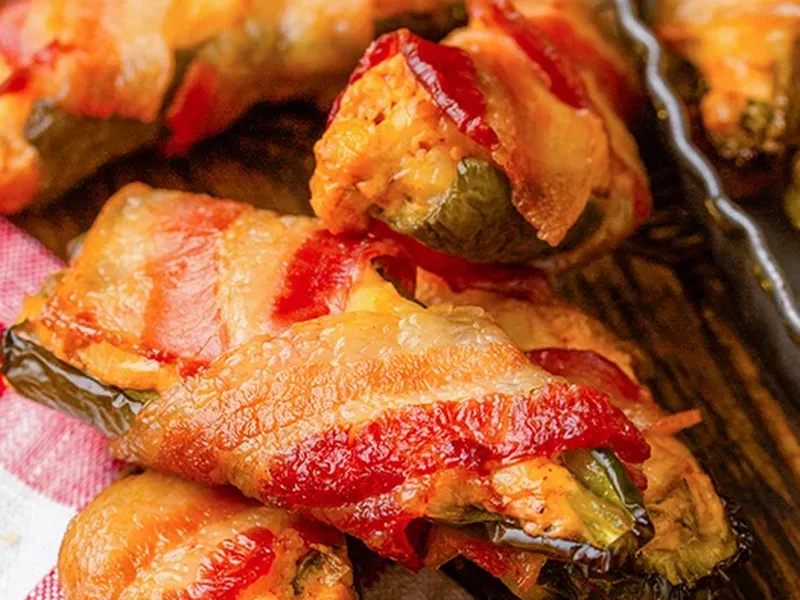 Easy Smoked Bacon-Wrapped Jalapeño Poppers with Cheese